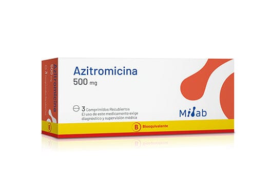 Azitromicina 500 mg x 3 comprimidos Mintlab